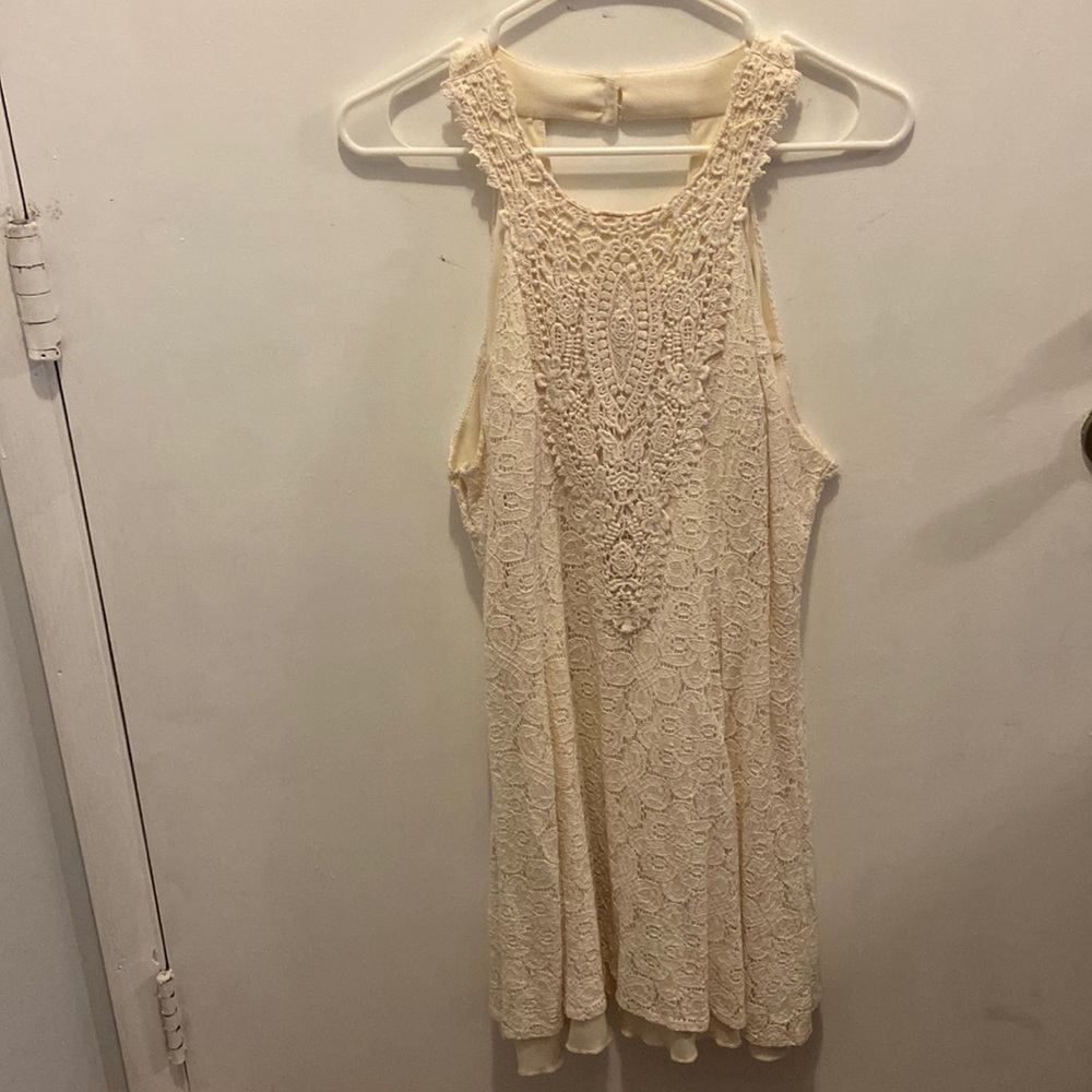 City Triangle White Lace Dress